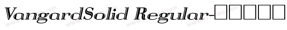 VangardSolid Regular字体转换